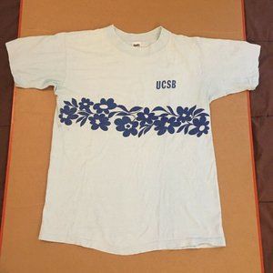 UCSB flower shirt santa barbara gauchos floral print pattern vintage